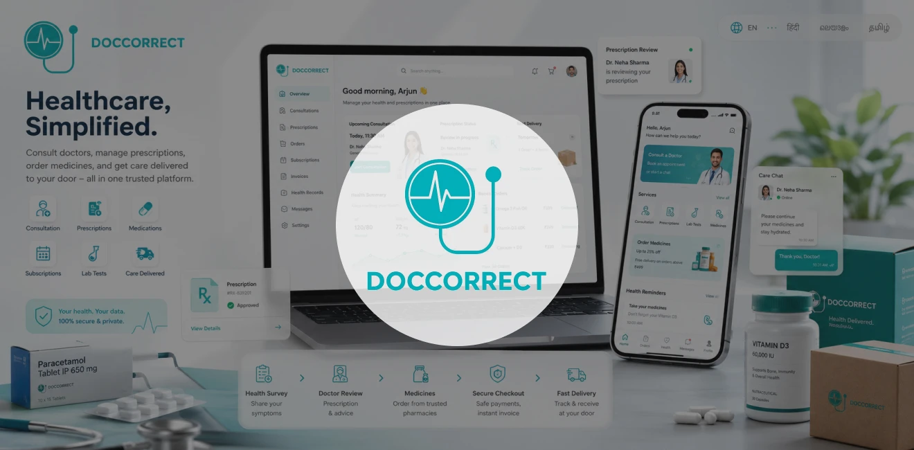 Doccorrect – Digital Healthcare and Pharmacy Platform